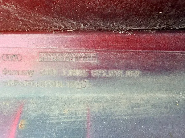 Audi A3 S3 8V Left Side Sill Red 8V5853859 image 8