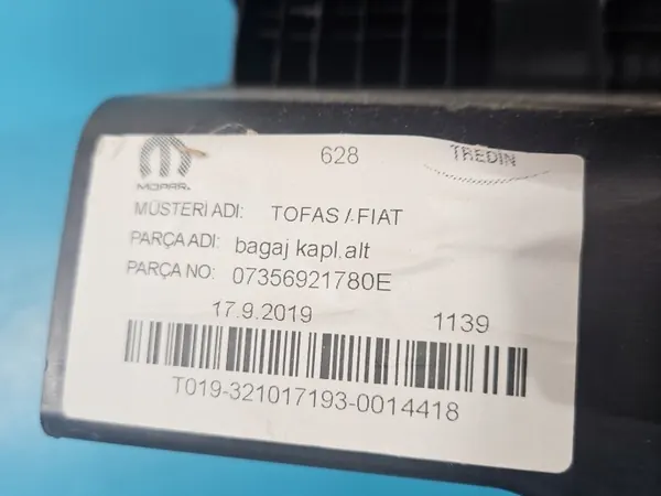 OEM IMPRK1450457 Couverture de tablette coffre Fiat Tipo II Kombi image 7
