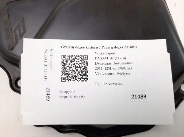 OEM 02E315141C Getriebeölwanne für VW Passat B7 image 3