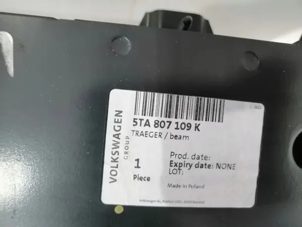 Etupalkki VW Touran II 5TA Uusi Alkuperäinen image 4