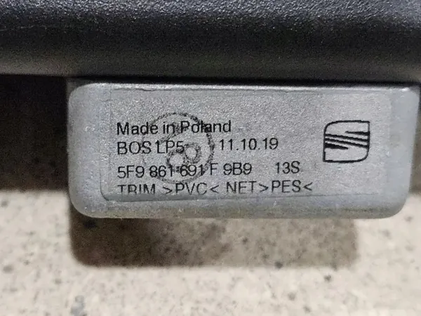 SEAT OEM 5F9861691F Store Roulant Coffre LEON II Break image 6