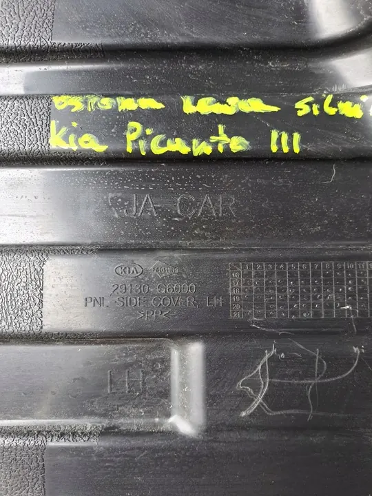 Nedre Motorhuv Left Kia Picanto III 2017- 29130-G6000 image 3