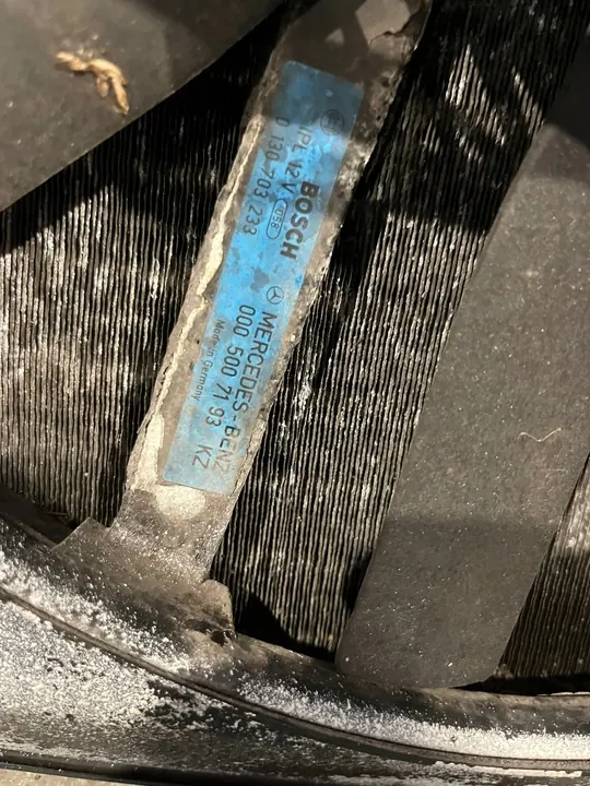 Ilmastointituuletin Mercedes W124 E220 E200 0005007193 image 5