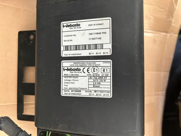 Webasto Air Top 2000 ST OEM 7421115642 - Occasion image 3