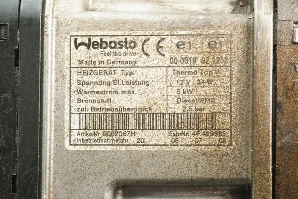 Calentador estacionario Webasto OEM 9002067H para VW Grupo image 5