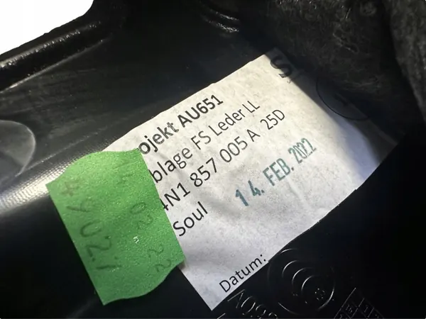 Cobertura Painel Audi A8 D5 OEM 4N1857005A Usado image 3
