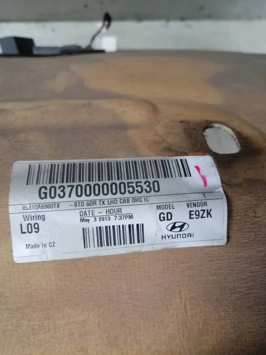 Ciel de toit Hyundai OE d'occasion OEM 85310A6360TX image 4