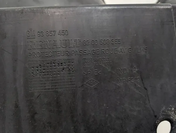 Front Left Wheel Arch Trafic Vivaro 2001-2014 OEM image 2