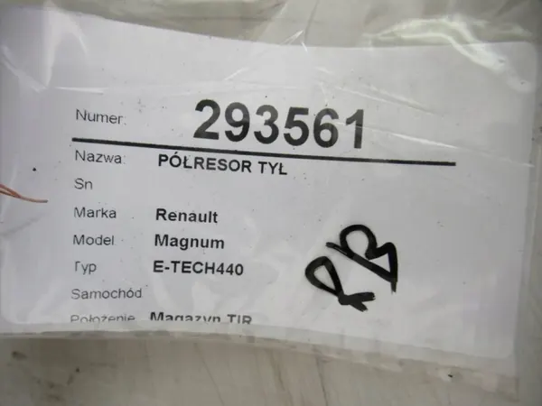 Mola de lâmina traseira direita OEM LORK-856-532787 Renault Magnum image 7