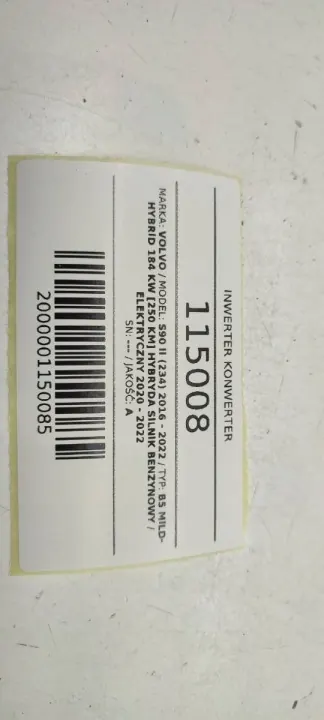 Omvandlare inverter modul OEM 323201022 Volvo S90 II image 6