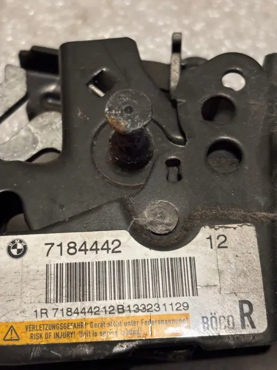 BMW OEM 7184441 7184442 Verrou Actif de Capot image 3