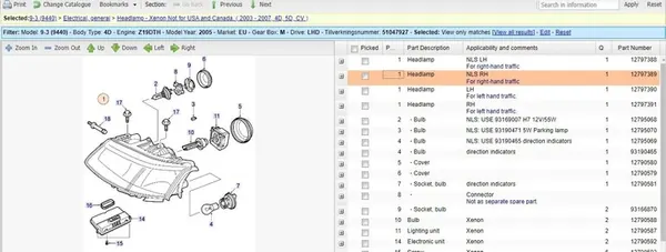 Saab 9-3 Ver1 2005 Oikea Etuvalo image 9