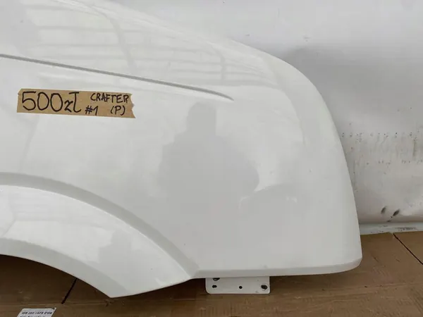 VW CRAFTER 06- Paraurti Anteriore Destro Bianco Usato OEM 2E0 821 306 image 2