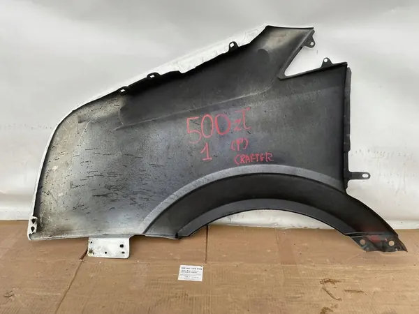 VW CRAFTER 06- Paraurti Anteriore Destro Bianco Usato OEM 2E0 821 306 image 9