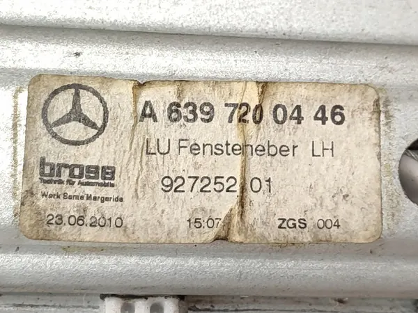 Mecanismo do elevador de vidro dianteiro esquerdo Mercedes Vito Viano image 5