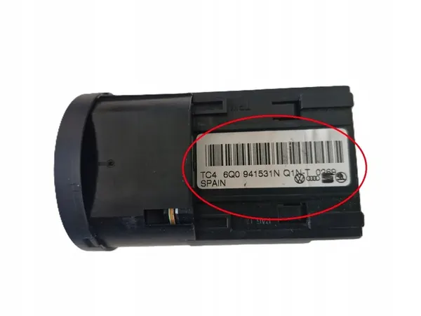VW Transporter T5 Polo 9N Lichtschakelaar 6Q0941531N image 3