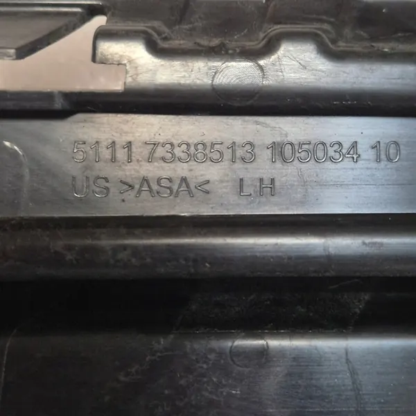 Vasen Suljettu Sivugrilli BMW X3 F25 2009-2017 OEM 51117338513 image 5