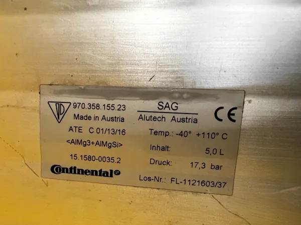 Luftfjädring tank OEM 97035815523 Porsche Panamera image 5
