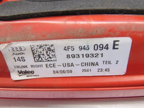 Luz trasera LED derecha Audi A6 C6 Lift 4F5945094E image 5