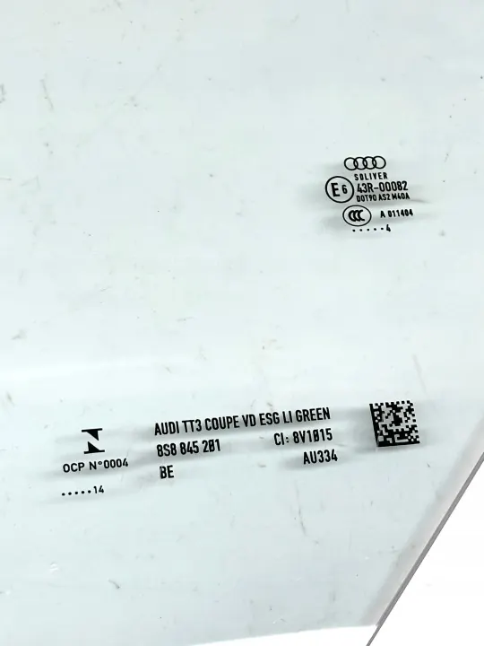 Vidro esquerdo coupe Audi TT OEM 8S8845281 - Usado image 4