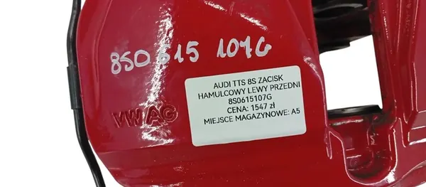 AUDI TT 8S 2014- Front Left Brake Caliper 8S0615107G image 4