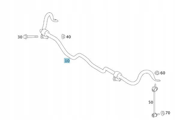 Mercedes-Benz OE A2213200411 Stabilisatorstag image 2