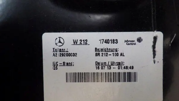 Mercedes W212 armstödsram OEM A2129200032 image 7