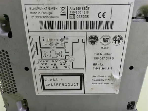 Radio usado OEM 1560873490 para Alfa Romeo Mito image 8