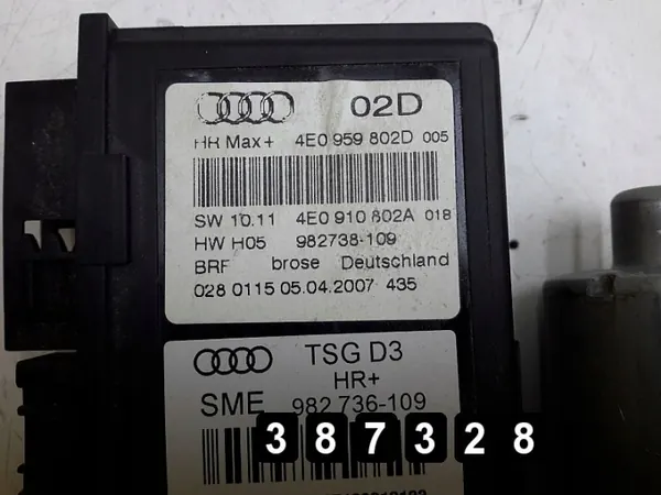 Régulateur de vitre Audi A8 OEM 102237xxx 4e0959802d image 6