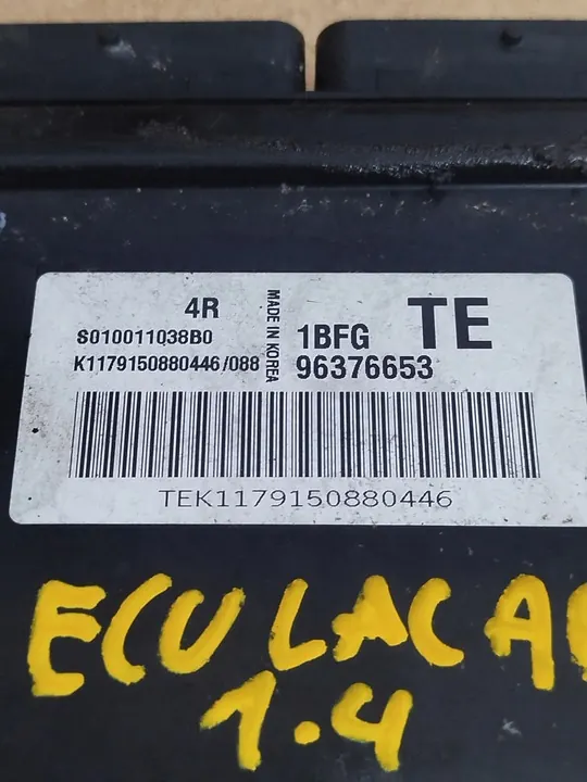 Motorstyrmodul CHEVROLET AVEO II 1.4 96376653 image 4