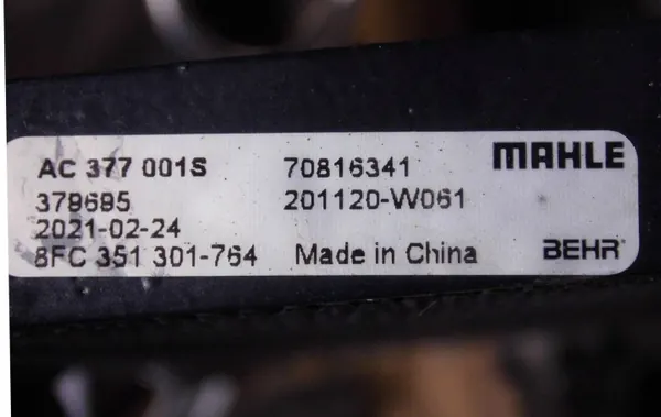 Klimakondensator MAHLE Opel Astra H Zafira B 70816341 image 3