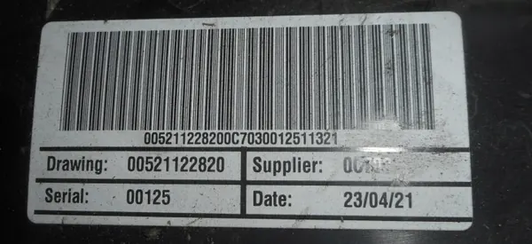 Filtre à charbon Fiat 500 1.0 OEM 00521122820 image 3