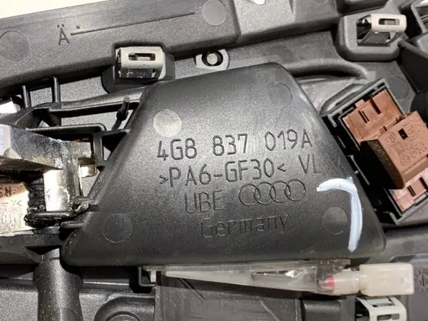 Tirador interior izquierdo delantero carbón Audi A7 OEM 4G8837019A image 6