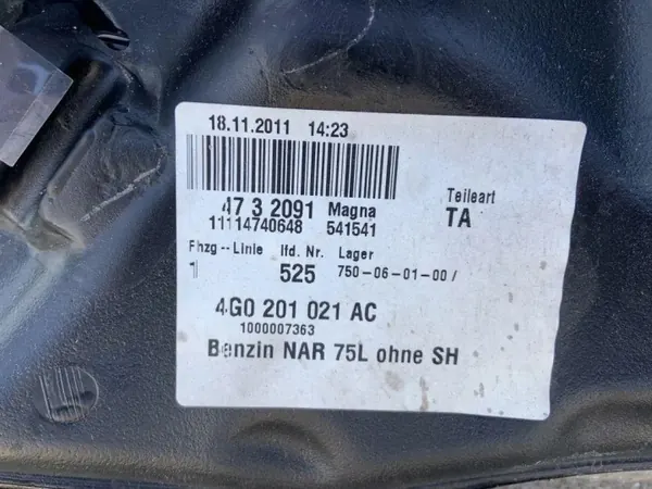 Brandstoftank Audi A6 C7 75L OEM 4G0201021AC image 3