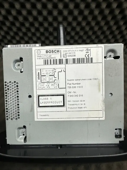OEM 7355361100 Tehdasradio Fiat, Peugeot, Citroen image 3