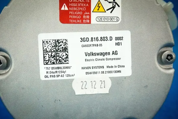 Ilmastointikompressori VW Passat B8 GTE image 5