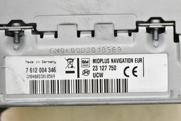 Panneau Radio OEM 23127750 CD AUX NAVI pour Opel Astra image 7