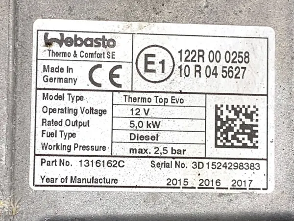 WEBASTO BMW F34 2296566 Hatchback 2.0 OEM LORK-327-113454 image 5