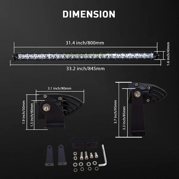 Barra LED OEM JY-01-7D-675-C+LK001-FBA 80cm image 6