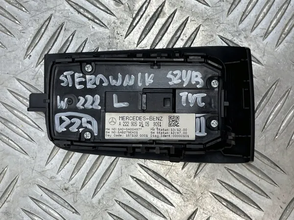 MERCEDES W222 Raam Schakelaar Links A2229051505 image 7