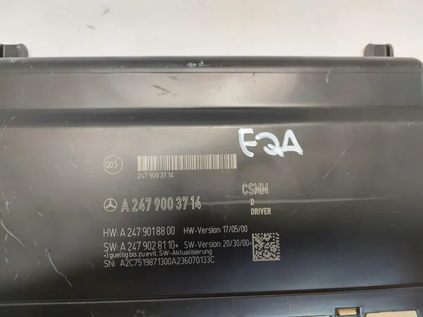 Besturingsmodule A2479003714 Mercedes EQA 250+ W243 image 3