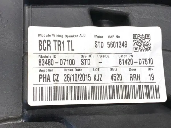 OEM 83460-D7000 Höger Bakrutsregulator Hyundai Tucson image 5