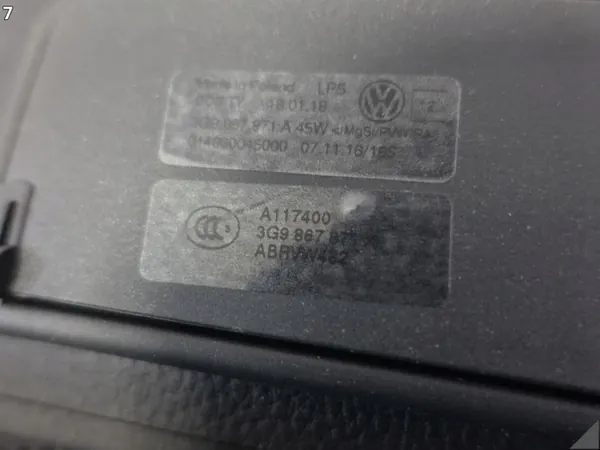 OEM 3G9867871A VW Passat B8 Break Bâche de Coffre image 8