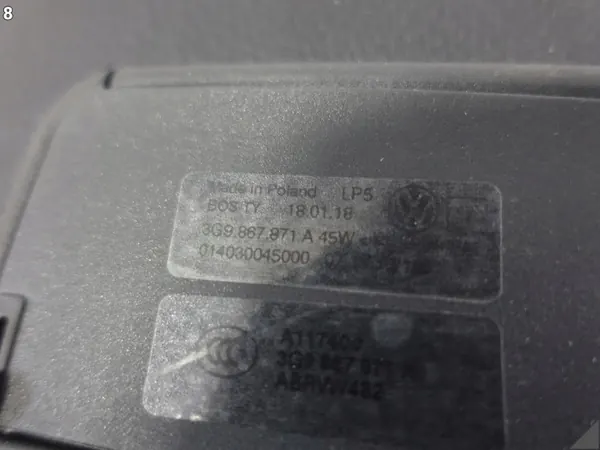OEM 3G9867871A VW Passat B8 Break Bâche de Coffre image 9