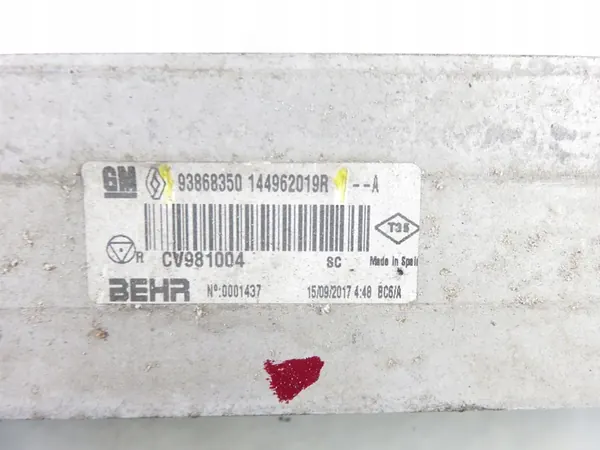 Intercooler 93868350, 144962019R image 3