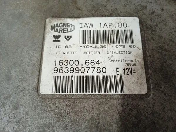 Motor ECU PEUGEOT 306 HATCHBACK 1.1L 16300684 image 3