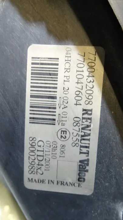 Farol Dianteiro Esquerdo Renault Scenic I 7700432098 image 4