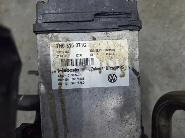 VW T5 Webasto apulämmittäjä OEM 7H0815071C image 3