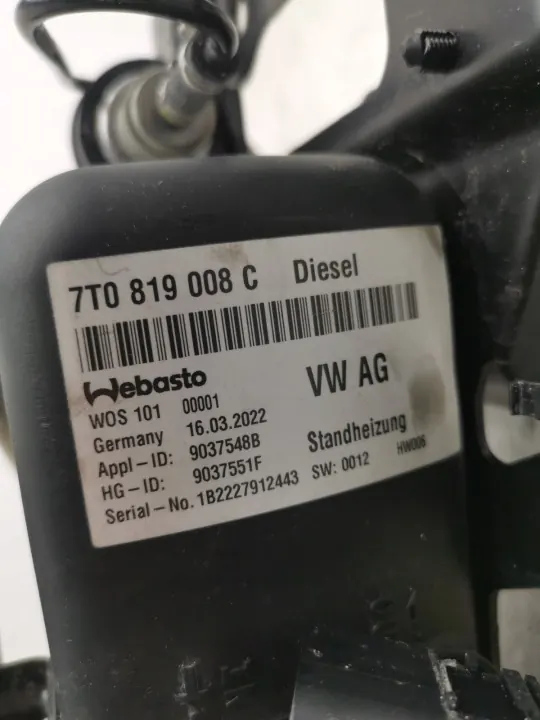 Chauffage stationnaire Webasto Diesel VW Multivan T7 7T0819008C image 5