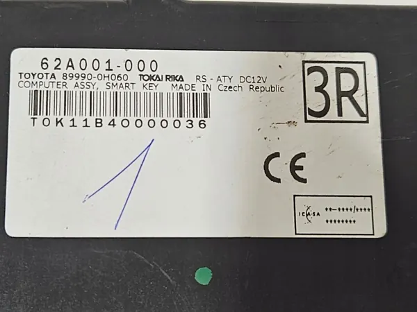 Module Clé Intelligente OEM 899990-0H060 Peugeot 108 image 2